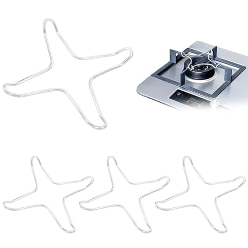 XUZOPIM 4 Stück Gas Stove Burner Stand Gas Stove Attachment Ring Gas Stove Gas Ring Gas Stove Attachment Star Wok Ring Universal Attachment For Espresso Maker Coffee Maker Gas Hobs Oven von XUZOPIM