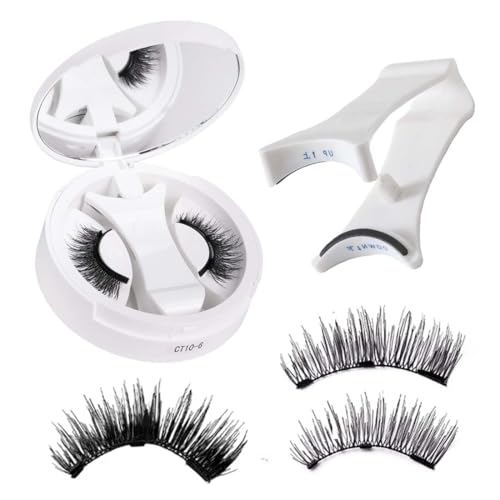 XUZOPIM Magnetische Wimpern,Magnet Wimpern Ohne Eyeliner,Magnetische Wimpern Mit Applikator Mit Box,Wimpern Magnetisch Natürlicher Look,Kein Kleber Erforderlich Wimpern Magnetic von XUZOPIM