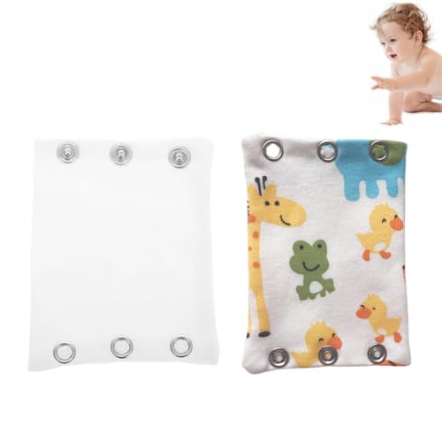 XUZOPIM Pack Of 2 Baby Body Extensions Cotton Body Extension Baby Women Push Button Extension Bodysuit Extender Fabric Double Layer Press Stud Extension Length Adjustable Clothing Practical von XUZOPIM