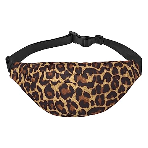 Coole Geparden-Leoparden-Bauchtasche für Männer und Frauen, Gürteltasche, verstellbare Hüfttasche für Reisen, Spazierengehen, Laufen, Bauchtaschen, Schwarz , Einheitsgröße, Lässiger Tagesrucksack von XVBCDFG