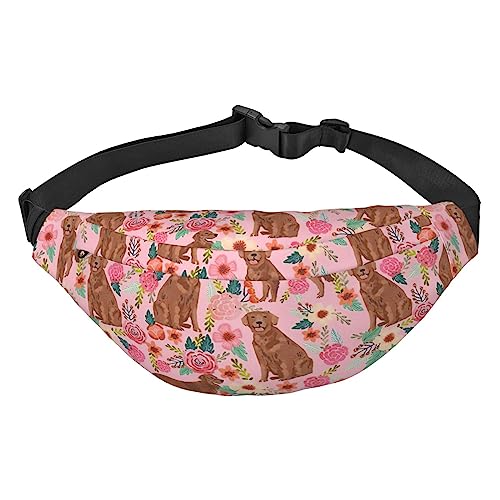 Golden Retriever Hund Hüfttasche für Männer Frauen Verstellbarer Gürtel Fanny Hüfttasche Rave Fashion Pack Bauchtasche Reise Geldbörsen, Siehe Abbildung, Einheitsgröße, Lässiger Tagesrucksack von XVBCDFG