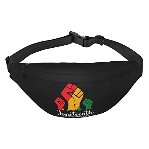 Happy Juneteenth Day Freedom 1865 Taille Packs Einstellbare Casual Taille Tasche Pack Wandern Gürtel Taille Packs, Siehe Abbildung, Einheitsgröße, Lässiger Tagesrucksack von XVBCDFG