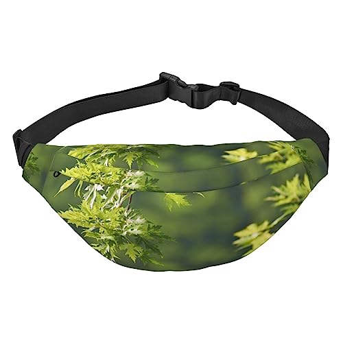 Hüfttasche für Frauen Ahorn Baum Blätter Gedruckt Crossbody Fanny Pack mit verstellbarem Gurt Mode Gürteltasche, Siehe Abbildung, Einheitsgröße, Lässiger Tagesrucksack von XVBCDFG