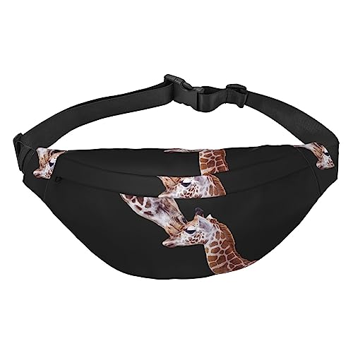 Hüfttasche für Frauen Giraffe gedruckt Crossbody Fanny Pack mit verstellbarem Gurt Mode Gürteltasche, Siehe Abbildung, Einheitsgröße, Lässiger Tagesrucksack von XVBCDFG