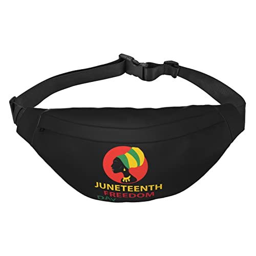 Juneteenth Day Freedom 1865 Taille Packs Einstellbare Casual Taille Tasche Pack Wandern Gürtel Taille Packs, Siehe Abbildung, Einheitsgröße, Lässiger Tagesrucksack von XVBCDFG