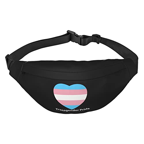 LGBTQ Gay Transgender Ally Pride Flag Waist Packs Adjustable Casual Waist Bag Pack Hiking Belt Waist Packs, Siehe Abbildung, Einheitsgröße, Lässiger Tagesrucksack von XVBCDFG