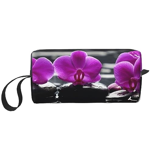 Make-up-Tasche für Frauen Infografik für Arten von Nagetierrassen Gedruckt Große Kapazität Kosmetiktaschen Tragbare Kulturbeutel Reise Lagerung, Blumen im Spa, Einheitsgröße, Taschen-Organizer von XVBCDFG