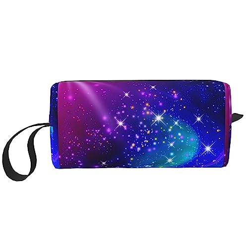 Mysterious Stars Make-up-Tasche, große Kapazität, Kosmetiktaschen, tragbare Reise-Aufbewahrungstasche, täglicher Kulturbeutel, Siehe Abbildung, Einheitsgröße, Taschen-Organizer von XVBCDFG