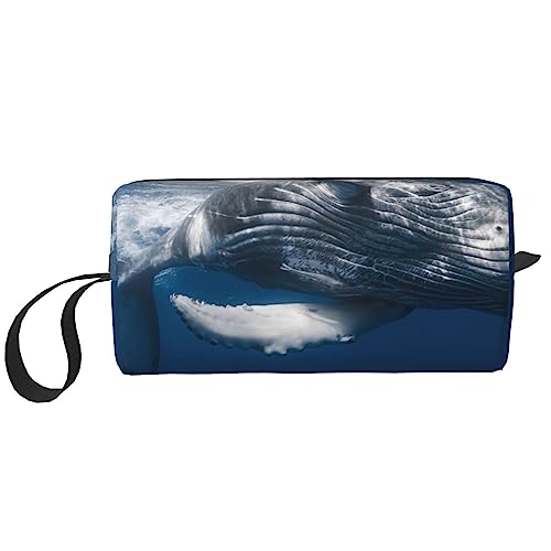 Ocean Animal Fish Poster Kosmetiktaschen für Frauen Tragbare Make-up-Tasche Reise Aufbewahrungstasche Täglich Empfang Tasche Große Kapazität Kulturbeutel, Siehe Abbildung, Einheitsgröße, von XVBCDFG