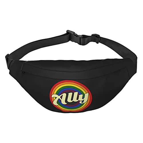 Pride Month LGBTQ Gay Pride Ally Waist Pack for Men Women Adjustable Belt Fanny Waist Bag Rave Fashion Pack Bum Bag Travel Pursemen, Siehe Abbildung, Einheitsgröße, Lässiger Tagesrucksack von XVBCDFG