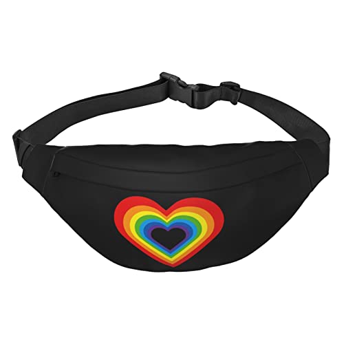 Pride Month LGBTQ Gay Pride Ally Waist Pack for Men Women Adjustable Belt Fanny Waist Bag Rave Fashion Pack Bum Bag Travel Pursemen, Siehe Abbildung, Einheitsgröße, Lässiger Tagesrucksack von XVBCDFG