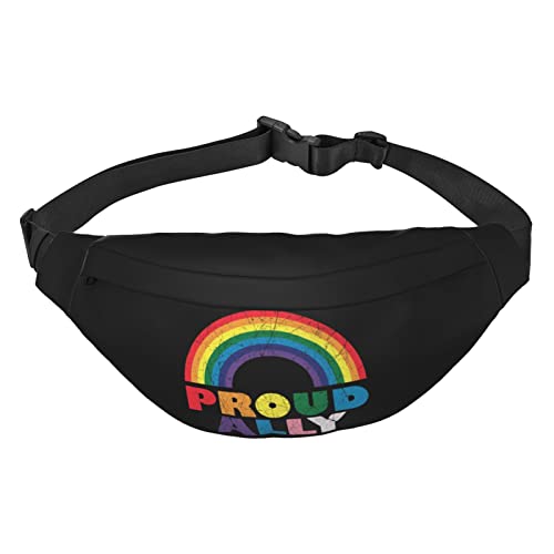 Pride Month LGBTQ Gay Pride Ally Waist Pack for Men Women Adjustable Belt Fanny Waist Bag Rave Fashion Pack Bum Bag Travel Pursemen, Siehe Abbildung, Einheitsgröße, Lässiger Tagesrucksack von XVBCDFG