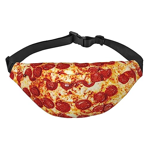 Realistische Pizza Lebensmittel Taille Packs Einstellbare Casual Taille Tasche Pack Wandern Gürtel Taille Packs, Siehe Abbildung, Einheitsgröße, Lässiger Tagesrucksack von XVBCDFG