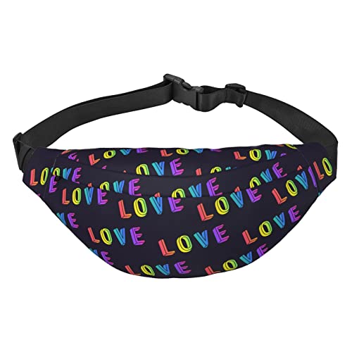 Stolz Monat LGBTQ Gay Pride Ally Taille Packs Einstellbare Casual Taille Tasche Pack Wandern Gürtel Taille Packs, Siehe Abbildung, Einheitsgröße, Lässiger Tagesrucksack von XVBCDFG