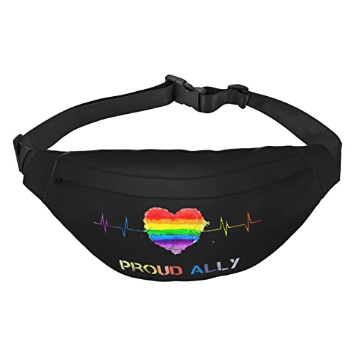 Stolz Monat LGBTQ Gay Pride Ally Taille Packs Einstellbare Casual Taille Tasche Pack Wandern Gürtel Taille Packs, Siehe Abbildung, Einheitsgröße, Lässiger Tagesrucksack von XVBCDFG