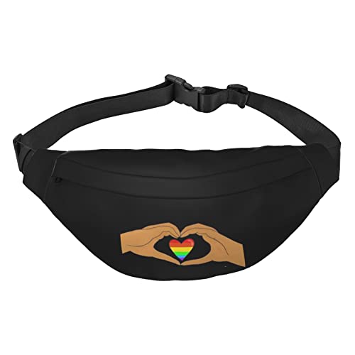 Stolz Monat LGBTQ Gay Pride Ally Taille Packs Einstellbare Casual Taille Tasche Pack Wandern Gürtel Taille Packs, Siehe Abbildung, Einheitsgröße, Lässiger Tagesrucksack von XVBCDFG