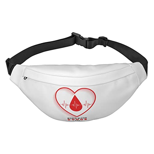 World Blood Donor Day Taille Packs Einstellbare Casual Taille Tasche Pack Wandern Gürtel Taille Packs, Siehe Abbildung, Einheitsgröße, Lässiger Tagesrucksack von XVBCDFG