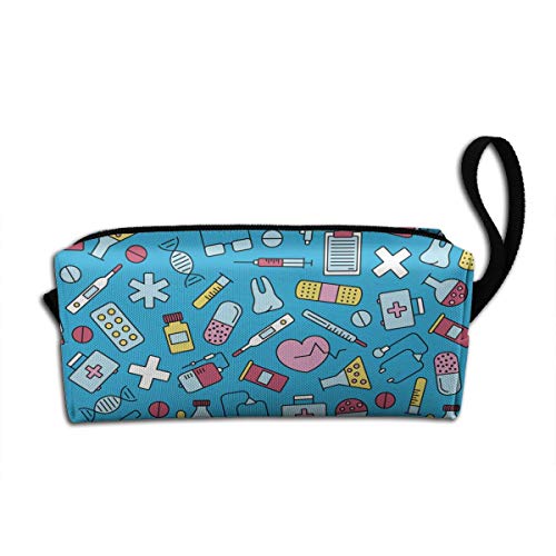 XVBCDFG Axolotl Große Make-up-Tasche, bezaubernde Reise-Kosmetik-Toiletry Organizer für Damen, Krankenschwesterausrüstung, Einheitsgröße, Federmäppchen von XVBCDFG
