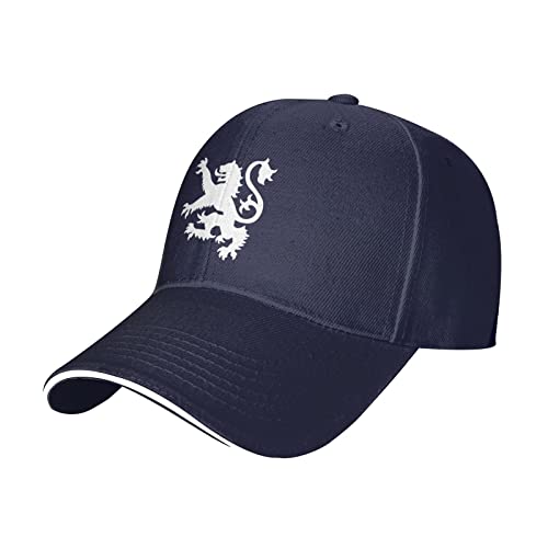 XVBCDFG Baseballkappe Lion Rampant Scotland Duck Tongue Classic Baseball Cap - Men Women Sandwich Hat Black von XVBCDFG