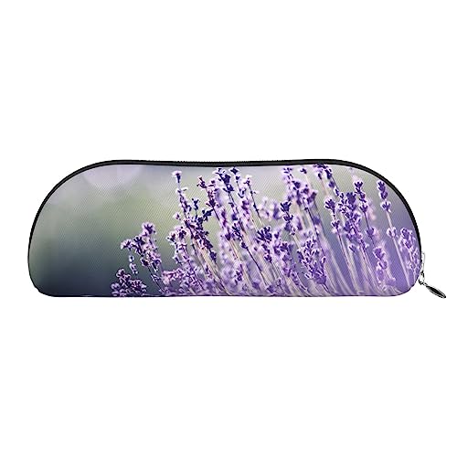 XVBCDFG Blumen-Grafikmuster gedruckt Bleistift Fall Stand Up Bleistift Beutel Kleine Bleistifthalter Fall Schreibwaren Organizer Make-up Tasche mit Reißverschluss, silber, Einheitsgröße, von XVBCDFG