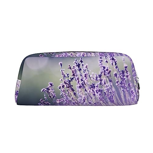 XVBCDFG Blumen-Grafikmuster gedruckt Bleistift Fall Stand Up Bleistift Beutel Kleine Bleistifthalter Fall Schreibwaren Organizer Make-up Tasche mit Reißverschluss, silber, Einheitsgröße, von XVBCDFG