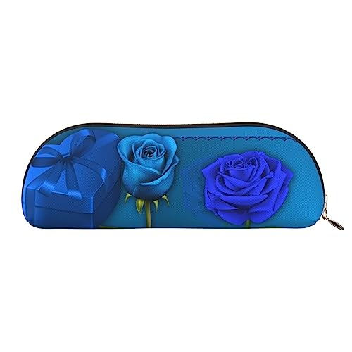 XVBCDFG Garden Roses Printed Pencil Case Stand Up Pencil Pouch Small Pencil Holder Case Stationery Organizer Makeup Bag with Zipper Closure, gold, Einheitsgröße, Taschen-Organizer von XVBCDFG