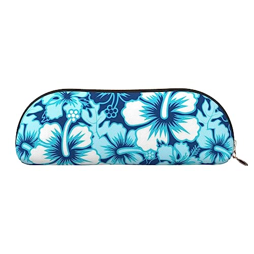 XVBCDFG Hawaii Blume gedruckt Bleistift Fall Stand Up Bleistift Beutel Kleine Bleistifthalter Fall Schreibwaren Organizer Make-up Tasche mit Reißverschluss, gold, Einheitsgröße, Taschen-Organizer von XVBCDFG