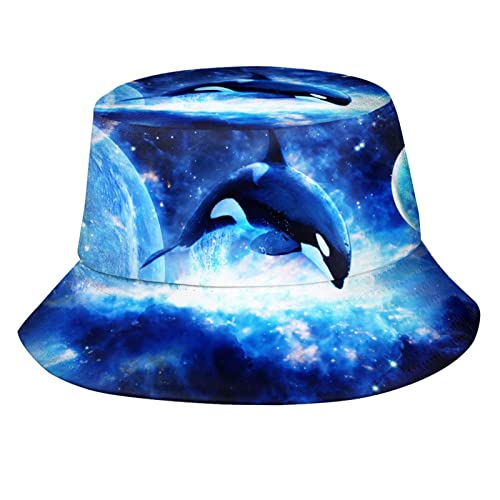 XVBCDFG Skorpion Bucket Hat Fischerhut Strand Reise Sonnenhut Outdoor Kappe für Unisex Herren Damen, Orca Killerwal, One size von XVBCDFG