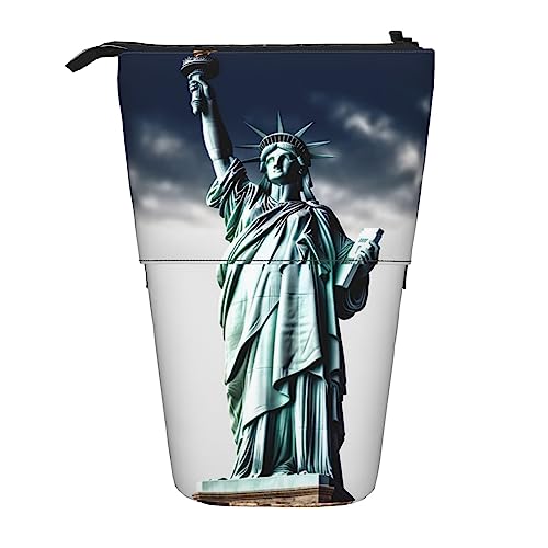 XVBCDFG Stehende Federtasche Statue von Free Gedruckt Teleskop Bleistifthalter Schreibwaren Fall Pop Up Bleistift Tasche Teleskop Stifthalter für Büro Arbeit Neujahr Geschenk One Size, von XVBCDFG