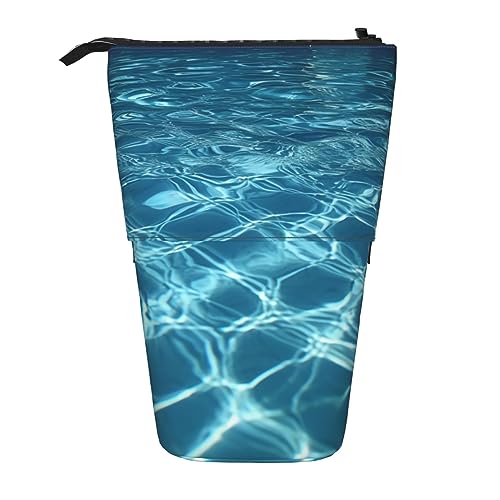 XVBCDFG Teleskop Federmäppchen Schreibwaren Fall für Büro Reflektierende Quadratische Stehende Bleistifttasche Pop Up Bleistifthalter Stifthalter für Urlaub Geschenk Stand-Up Organizer Retractable von XVBCDFG