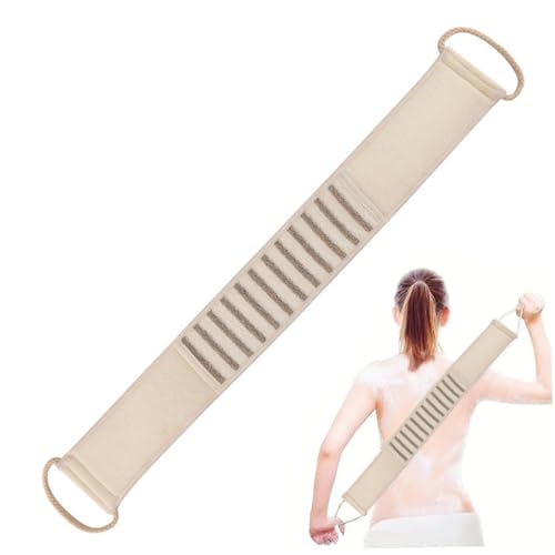 1 PC Rückenschrubben 30 Zoll lang doppelseitiges weiches Flachs Peeling Body Scrubber mit Griffschaumreinigungsrückwaschmaschine für Männer Frauen 1 PC Rückenschrubben 30 Zoll lang doppelseitiges weiches Flachs Peeling Body Scrubber mit Griffschaumreinigungsrückwaschmaschine für Männer Frauen von XVHOAB