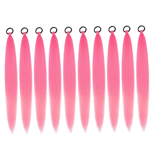10pcs geflochtene Pferdeschwanzverlängerung 26 Zoll Straight Hair Ponytail -Verlängerung mit elastischer Krawatte für Frauen Mädchen 10pcs geflochtene Pferdeschwanzverlängerung 26 Zoll Straight Hair Ponytail -Verlängerung mit elastischer Krawatte für Frauen Mädchen von XVHOAB
