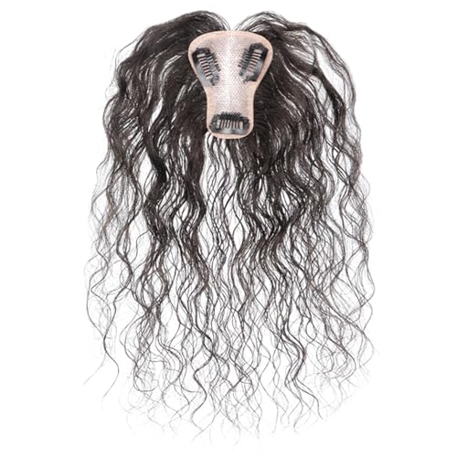 1pc Short Hair Topper, echte menschliche wellige lockige Haartopper -Erweiterungen Clip in Haarteil für Frauen 10 Zoll natürliche Farbe. 1pc Short Hair Topper, echte menschliche wellige lockige Haartopper -Erweiterungen Clip in Haarteil für Frauen 10 Zoll natürliche Farbe. von XVHOAB