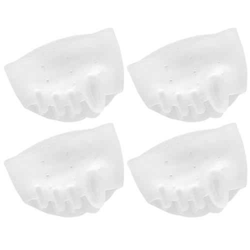 2 Paar Bunion -Korrektoren klare Silikonzehenabscheider mit Luftlöchern atmungsaktive weiche Zehen -Abstandshalter für Frauen und Männer täglich tragen 2 Paar Bunion -Korrektoren klare Silikonzehenabscheider mit Luftlöchern atmungsaktive weiche Zehen -Abstandshalter für Frauen und Männer täglich tragen von XVHOAB