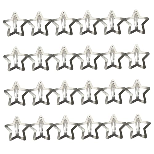 24pcs Star Hair Clips Metall nicht rutsch Silber Haarzubehör Y2K-Stil Star Clips für verschiedene Frisuren Mädchen & Frauen 24pcs Star Hair Clips Metall nicht rutsch Silber Haarzubehör Y2K-Stil Star Clips für verschiedene Frisuren Mädchen & Frauen von XVHOAB