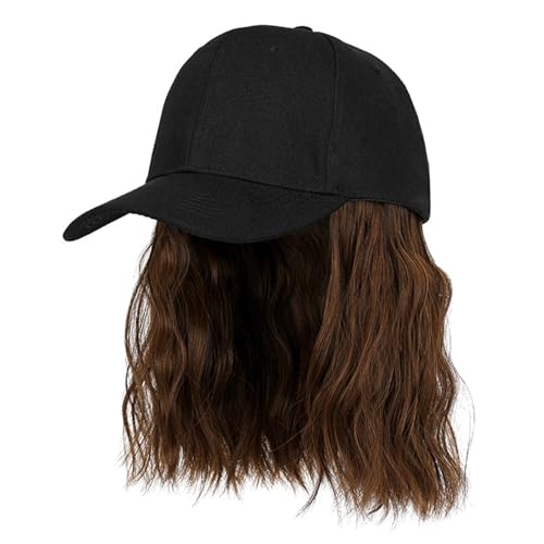 Hut Perücke Verstellbare Baseballkappe Perücke 7, 8 Zoll Synthetic Hut mit lockigem Haar für Frauen Sommer kurzes lockiges Haar Sonne hellbraun Hut Perücke Verstellbare Baseballkappe Perücke 7, 8 Zoll Synthetic Hut mit lockigem Haar für Frauen Sommer kurzes lockiges Haar Sonne hellbraun von XVHOAB