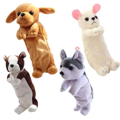 XVHOAB 4pcs Hundestiftkoffer, große Kapazitäts -Plüsch -Bleistift -Gehäuse mit Reißverschluss & Seil Single -Fach Tierschreibabbeutel für Schüler Kinder. XVHOAB 4pcs Hundestiftkoffer, große Kapazitäts -Plüsch -Bleistift -Gehäuse mit Reißverschluss & Seil Single -Fach Tierschreibabbeutel für Schüler Kinder. von XVHOAB