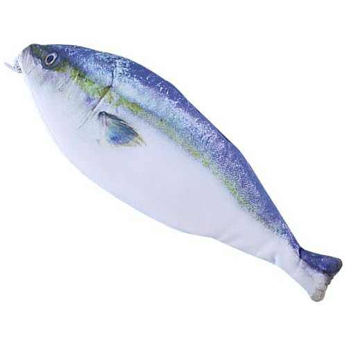 XVHOAB Fischstifttasche Lustige Bleistiftkoffer Reißverschluss Beutel Stationerie Aufbewahrungsbox Make -up -Koffer für die Schule Blau .. von XVHOAB