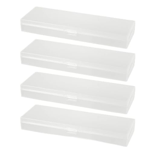 XVHOAB Plastikstiftkasten durchscheinende Frosted Stationery Case Office Supplies mit Scharnierdeckel und Schnappverschluss für Stifte weiße 4pcs. XVHOAB Plastikstiftkasten durchscheinende Frosted Stationery Case Office Supplies mit Scharnierdeckel und Schnappverschluss für Stifte weiße 4pcs. von XVHOAB