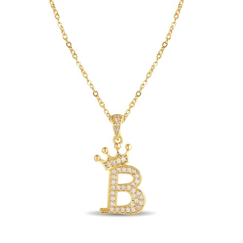 XWN Buchstabe Charm Anhänger Damen Alphabet B 925 Sterling Silber für Armband Charms Beads passend für Pandora Armband und Halskette, Kompatibel mit Europäischen Armbänder für Frauen Mädchen von XWN