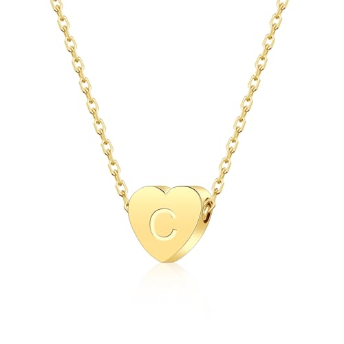 XWN Buchstabe Charm Anhänger Damen Alphabet C 925 Sterling Silber für Armband Charms Beads passend für Pandora Armband und Halskette, Kompatibel mit Europäischen Armbänder für Frauen Mädchen von XWN