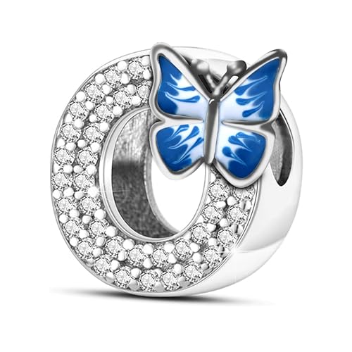 XWN Buchstabe Charm Anhänger Damen Alphabet A-Z 925 Sterling Silber für Armband Charms Beads passend für Pandora Armband und Halskette, Kompatibel mit Europäischen Armbänder für Frauen von XWN