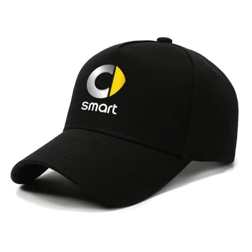 Auto Baseballkappe, für Smart #1#3 EQ fortwo UV-Schutz Herren und Damen Baseballkappe Sport Basecap verstellbaren Baseballkappe,A von XWSBUDE