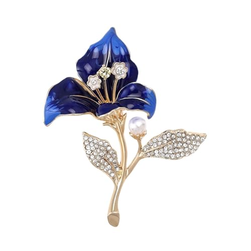 XWZSHMH Emaille-Blumen-Broschen für Damen, Unisex, Pflanzennadeln, mehrfarbig, lässiges Party-Zubehör, M von XWZSHMH