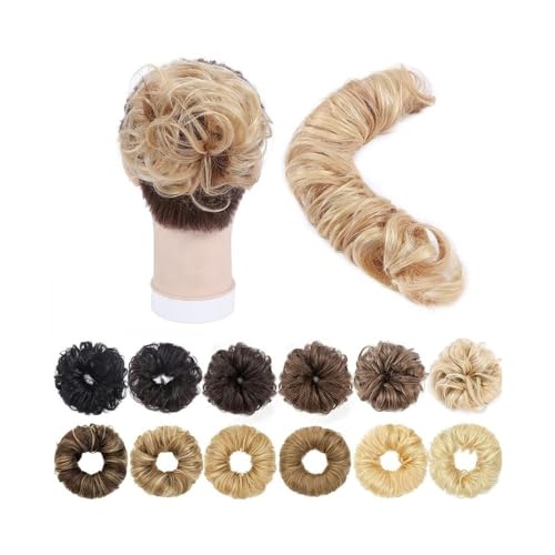 Haarteil Haargummi Rich Choices Messy Hair Bun Scrunchies, 100% Echthaar-Dutt-Extensions, 32 g, for Umwickeln, zerzauster Donut, Hochsteckfrisur, Chignon for Frauen und Mädchen Haarknoten(#24) von XXAD553TY