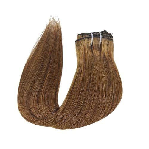 Haarverlängerung Clip-in-Haarverlängerungen, Remy-Echthaar, for Damen, seidig glatt, 120 g Clip in Extensions(#6,26inches) von XXAD553TY