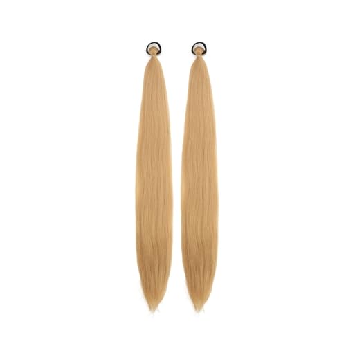 Ponytail Extension Synthetisches Gummiband Geflochtener Pferdeschwanz Farbverlauf Natürliche Frauen Pferdeschwanzverlängerung Elastischer Gefälschter Pferdeschwanz(19) von XXAD553TY