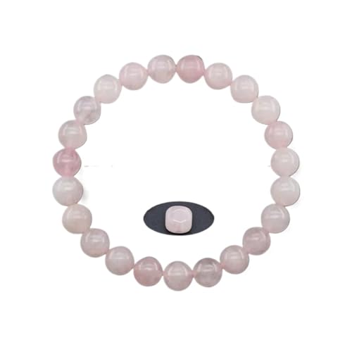 XXCLW 8 mm Naturstein-Perlenarmbänder für Damen und Herren, bringen Reichtum, Liebe, Energie, Schutz, Kristallperlen, Armbänder, Meditationsschmuck, Einheitsgröße, Achat von XXCLW