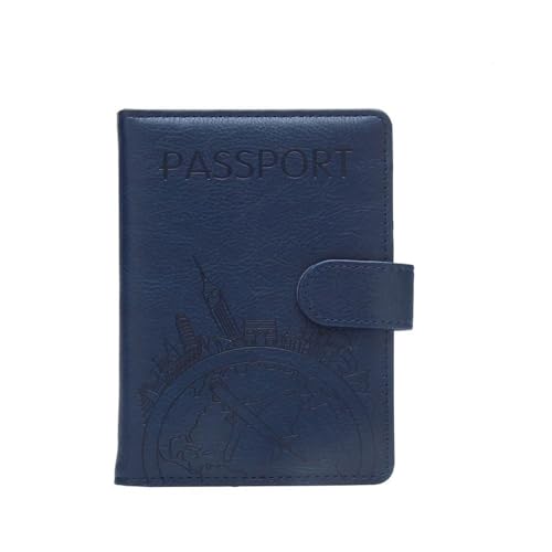 XXCLW Anti-Diebstahl Global Tourism Passport Cover Wallet Bag Herren Damen ID Adresskartenhalter Tragbares Reisezubehör, blau, Einheitsgröße von XXCLW