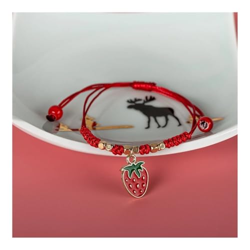 XXCLW Erdbeere Kirsche Cartoon Obst Legierung Zubehör Handgestricktes Armband Mädchen Zubehör, Einheitsgröße, Achat XXCLW Erdbeere Kirsche Cartoon Obst Legierung Zubehör Handgestricktes Armband Mädchen Zubehör, Einheitsgröße, Achat von XXCLW